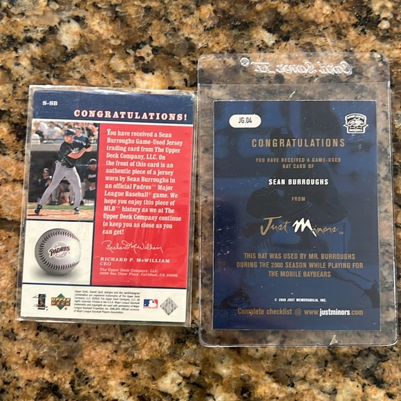 Sean Burroughs baseball cards set - Picture 2 of 2